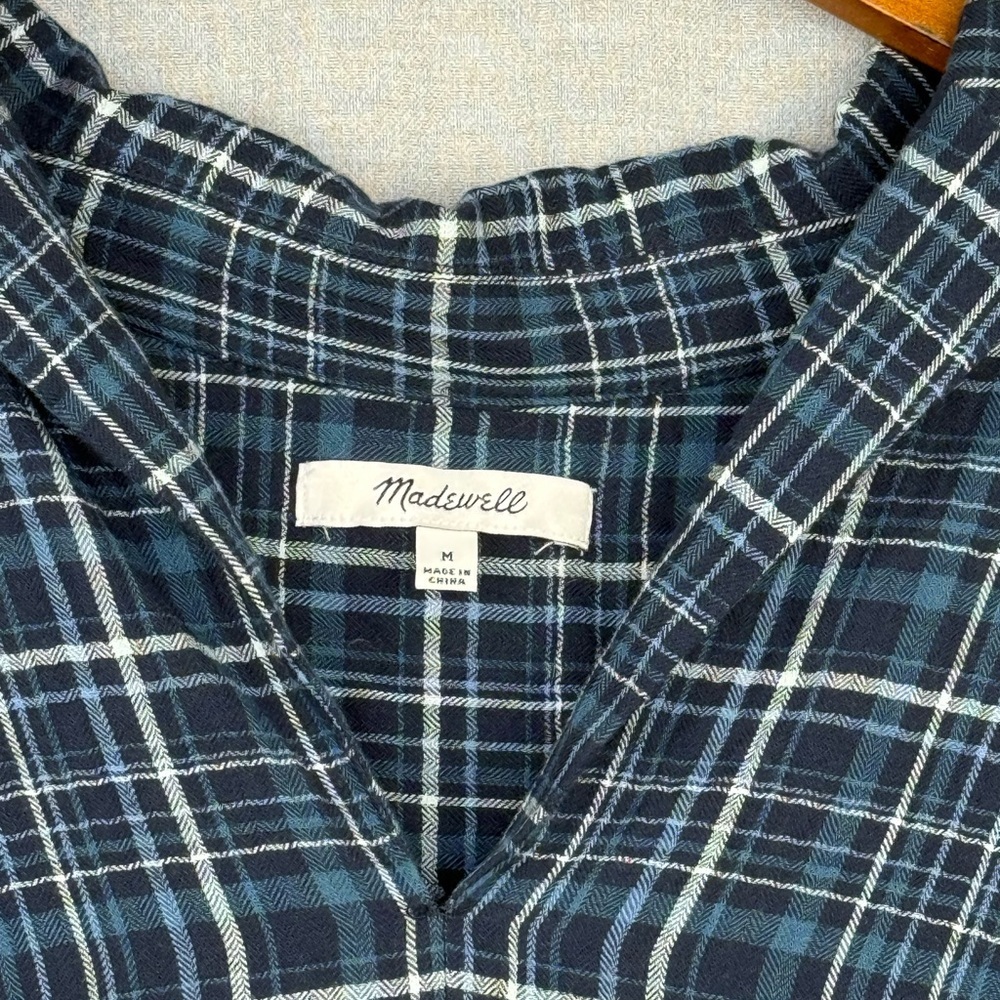 Madewell Swenson Popover Flannel Shirt - Picture 8 of 8